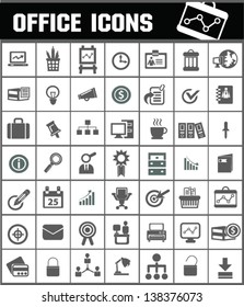 Universal office icons,vector