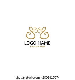 Logo del vector de ornamento universal. Logotipo con hermoso diseño