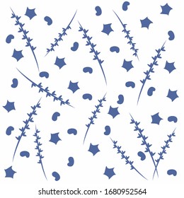 Universal ornamental vector seamless patterns. Endless texture for wallpaper, pattern fills, web page background, surface textures. Modern design ornament with waves, floral theme, moroccan design