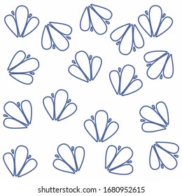 Universal ornamental vector seamless patterns. Endless texture for wallpaper, pattern fills, web page background, surface textures. Modern design ornament with waves, floral theme, moroccan design