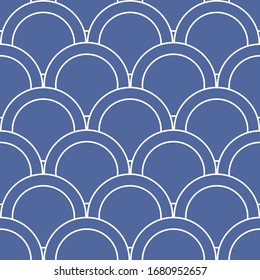 Universelle, nahtlose Muster für die Vektorillustration von Ziergegenständen. Endlose Textur für Tapeten, Muster-Füllungen, Webseitenhintergrund, Oberflächentexturen. Modernes Design mit Wellen, Blumenmotiv, marokkanisches Design