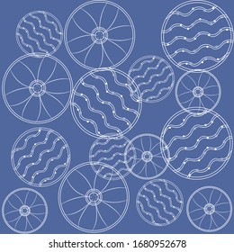 Universal ornamental vector seamless patterns. Endless texture for wallpaper, pattern fills, web page background, surface textures. Modern design ornament with waves, floral theme, moroccan design