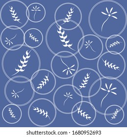 Universal ornamental vector seamless patterns. Endless texture for wallpaper, pattern fills, web page background, surface textures. Modern design ornament with waves, floral theme, moroccan design