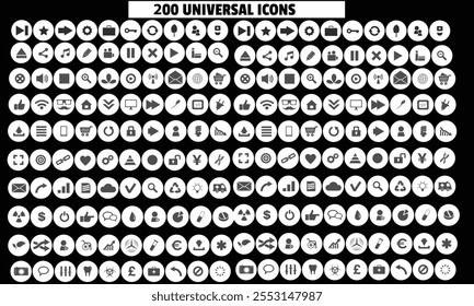  Ícones de estrutura de tópicos universal para web e celular