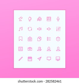 Universal Outline Icons For Web and Mobile