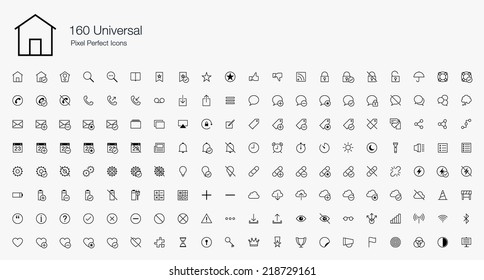 Universal Pixel Perfect Icons (line style)