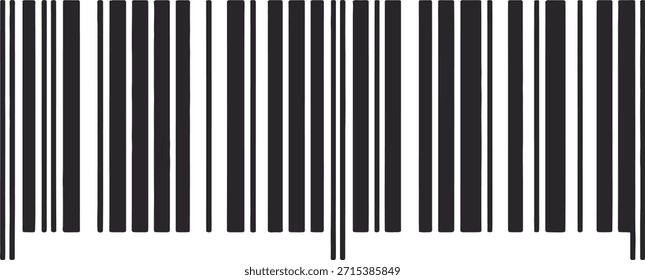 Universal product code illustration with black vertical bars used for electronic tracking and commercial shopping transactions online.
