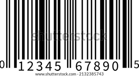 Universal Product Codes (UPC). Barcode illustration