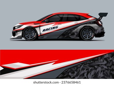 Universal Racing Car wrap livery design.