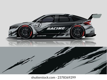 universal Racing Car wrap livery design