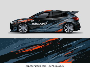 Universal Racing Car Wrapper Livery Design