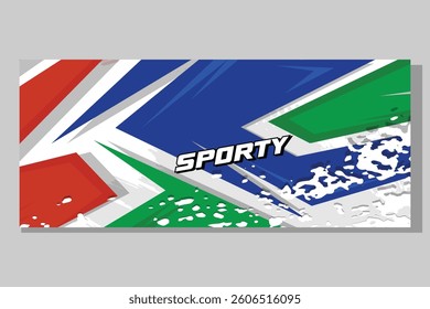 Universal Racing Car wrap livery design for vans and other types of cars with a green color combination