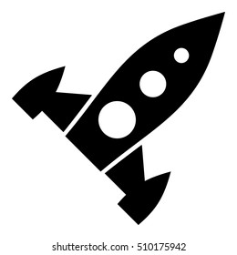 Universal rocket icon. Simple illustration of universal rocket vector icon for web