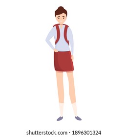 Universal school uniform icon. Cartoon of universal school uniform vector icon for web design isolated on white background