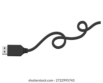 Universal Serial Bus Kabel ClipArt Illustration