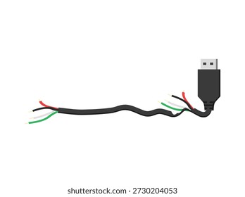 Universal Serial Bus Cable Illustration