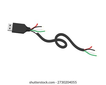 Universal Serial Bus Cable Illustration