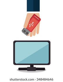 Universal Serial Bus graphic design, vector illustration eps10