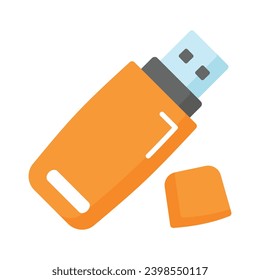 Universal serial bus, modern flat icon of usb, external storage device