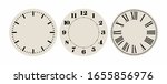 Universal set  of classic dials for wall, height, tower clocks