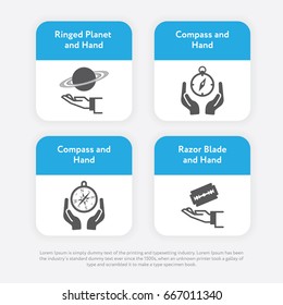 Universal Set Icons Flat Isolated Vector Different Version Symbol Design