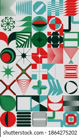 Universal shapes set for graphic design. Vector unique Abstract elements perfect suit for Branding, Bold advertisement, Sale posters, Background or Branding