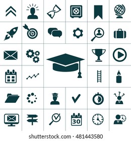 universal simple startup icon set