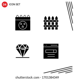  Universal Solid Glyph Signs Symbols of calendar; rich; farm; garden; communication Editable Vector Design Elements