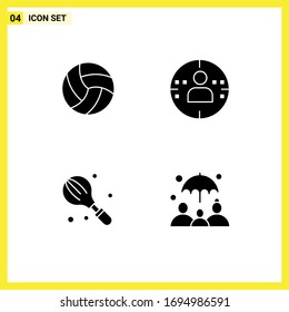  Universal Solid Glyphs Set for Web and Mobile Applications ball; household; sport; marketing; mixer Editable Vector Design Elements