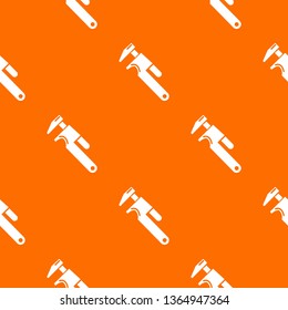 Universal spanner pattern vector orange for any web design best
