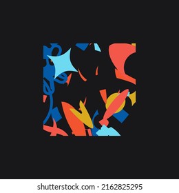 Universal Strange Vector  trendy geometric camouflage background