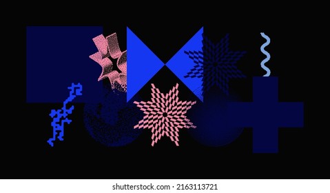 Universal Strange Vector trendy geometric shapes