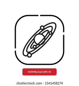 Universal symbol, galaxy outline vector icon