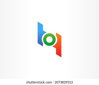 Universal tech icon concept logo design