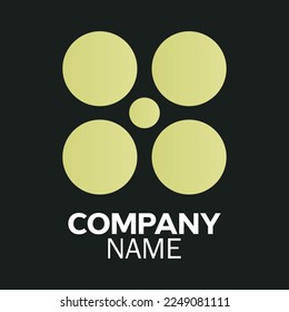 Universal template for company logo. Vector illustration