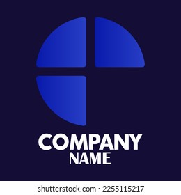 Universal template for company logo. Vector illustration