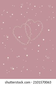 Universal template. Used for greeting cards, invitations, flyers and other graphic design.