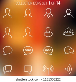 Universal Thin Icons Set for Your Web design, Mobile design, Infographics, and other. Business, Finance 01