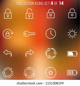 Universal Thin Icons Set for Your Web design, Mobile design, Infographics, and other. Business, Finance 04