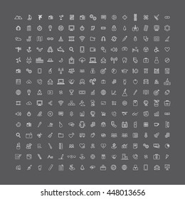 Universal Thin Line Icon Collection