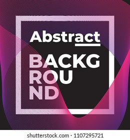 Universal trend geometric shape with text template. Bright bold composition. Design elements for Magazine, leaflet, billboard, sale, background