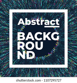 Universal trend geometric shape with text template. Bright bold composition. Design elements for Magazine, leaflet, billboard, sale, background