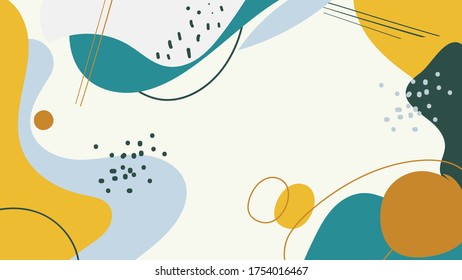 Universal trend halftone geometric shapes set juxtaposed with bright colorful elements composition. Design elements for Magazine, leaflet, billboard, sale.