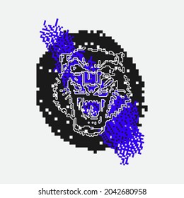 Las formas geométricas de textura de tendencia universal se yuxtaponen con una composición de elementos de negrita brillante. Objetos de diseño para Revista, folleto, cartelera, venta