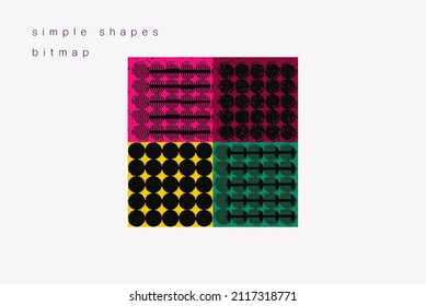 Universal trendy bold geometric shape