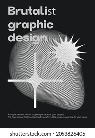Universal trendy geometric shapes composition