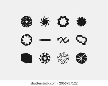 Universal trendige geometrische Formen-Set 