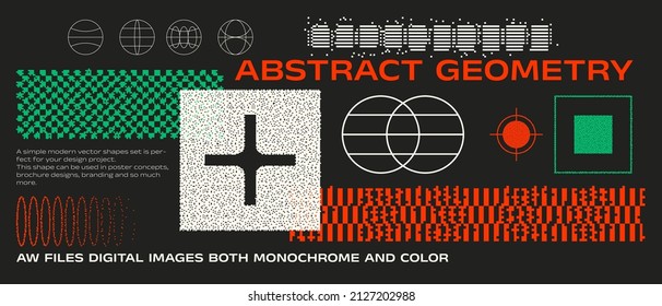 Universal trendige geometrische Formen-Set 