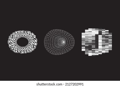 Universal trendige geometrische Formen-Set 