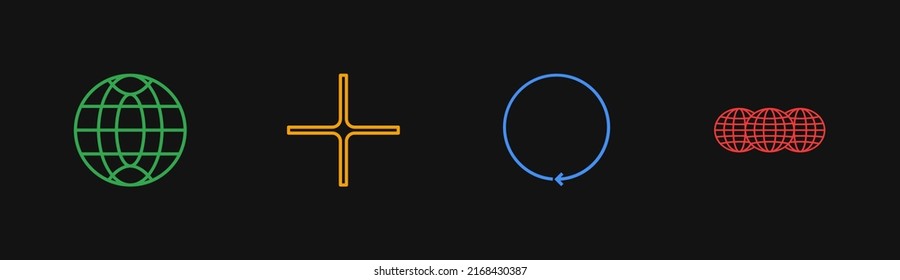 Universal trendy geometric shapes set juxtaposed with bright bold elements composition. Design forms for Poster, leaflet, billboard, sale